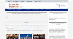 Desktop Screenshot of legalaidresearch.org