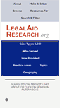 Mobile Screenshot of legalaidresearch.org