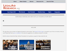 Tablet Screenshot of legalaidresearch.org